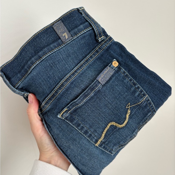 7 For All Mankind Denim - 7 For All Mankind Women's Blue Boot Cut Jeans